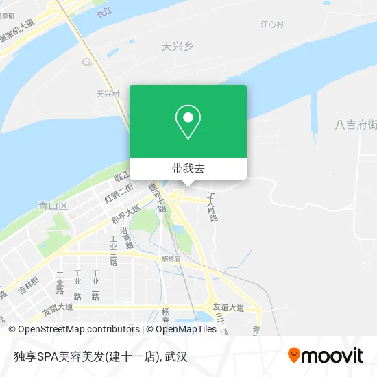 独享SPA美容美发(建十一店)地图