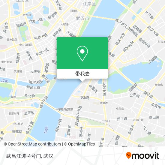 武昌江滩-4号门地图
