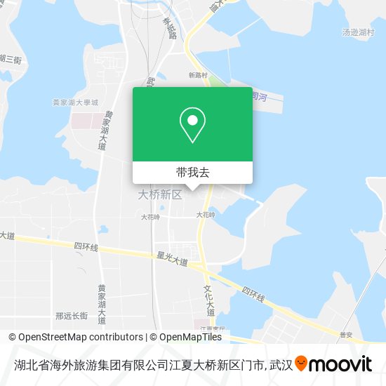 湖北省海外旅游集团有限公司江夏大桥新区门市地图