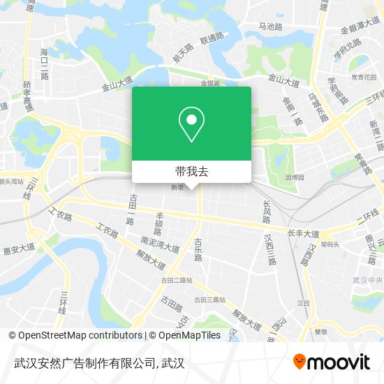 武汉安然广告制作有限公司地图