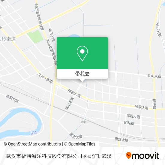 武汉市福特游乐科技股份有限公司-西北门地图