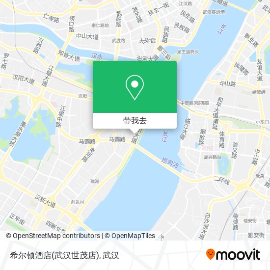 希尔顿酒店(武汉世茂店)地图