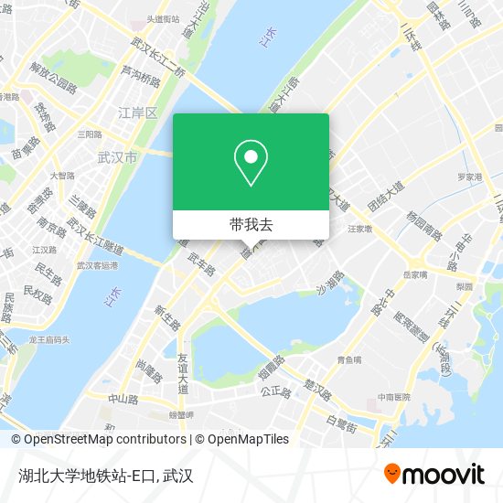 湖北大学地铁站-E口地图