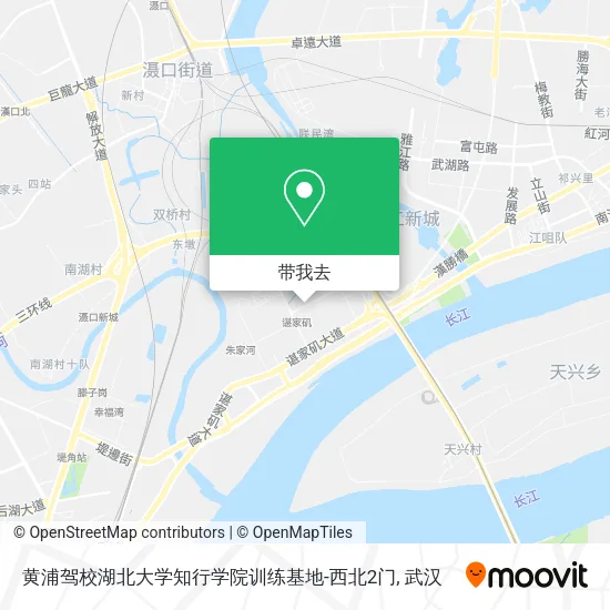 黄浦驾校湖北大学知行学院训练基地-西北2门地图