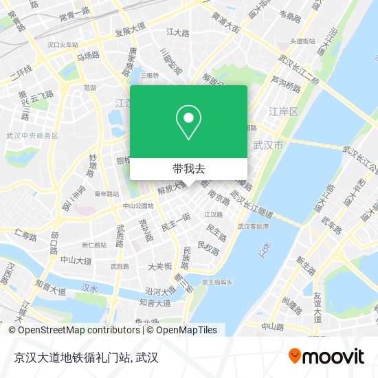 京汉大道地铁循礼门站地图