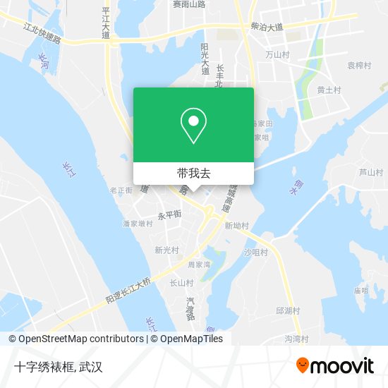 十字绣裱框地图