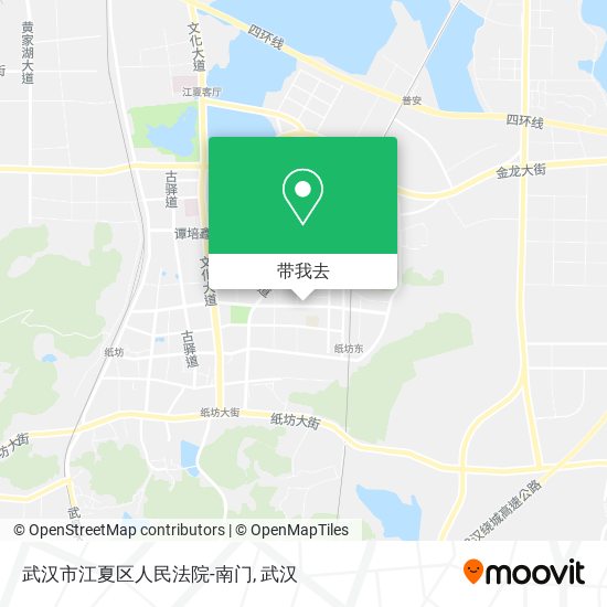 武汉市江夏区人民法院-南门地图