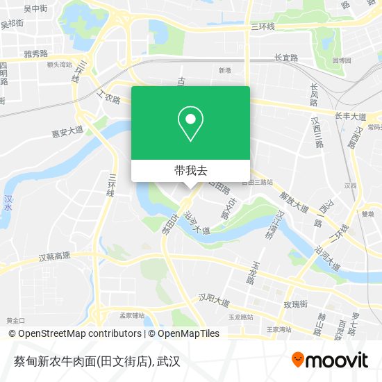 蔡甸新农牛肉面(田文街店)地图