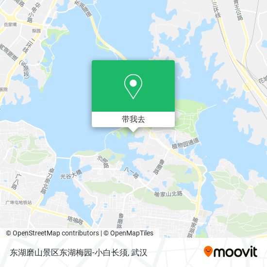 东湖磨山景区东湖梅园-小白长须地图