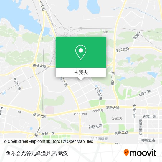 鱼乐会光谷九峰渔具店地图