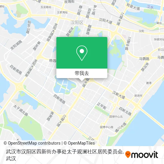 武汉市汉阳区四新街办事处太子观澜社区居民委员会地图