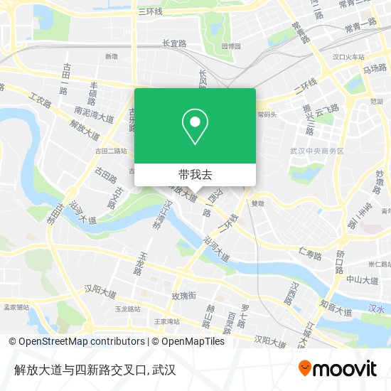 解放大道与四新路交叉口地图