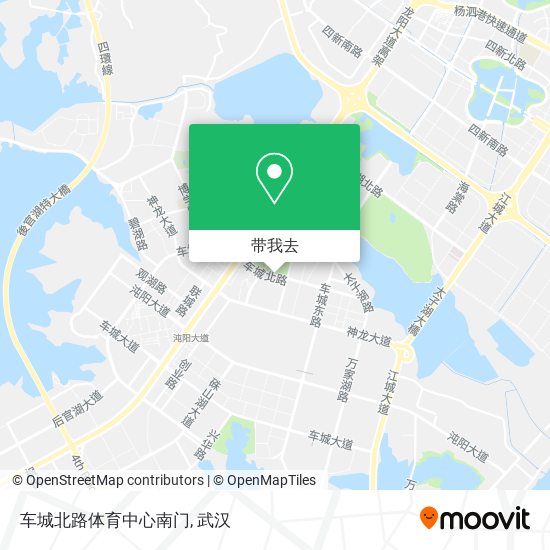 车城北路体育中心南门地图