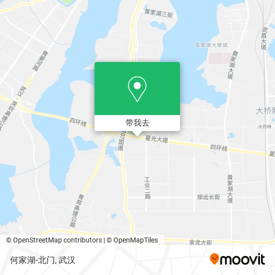 何家湖-北门地图