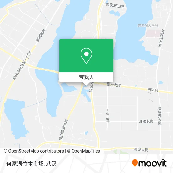 何家湖竹木市场地图