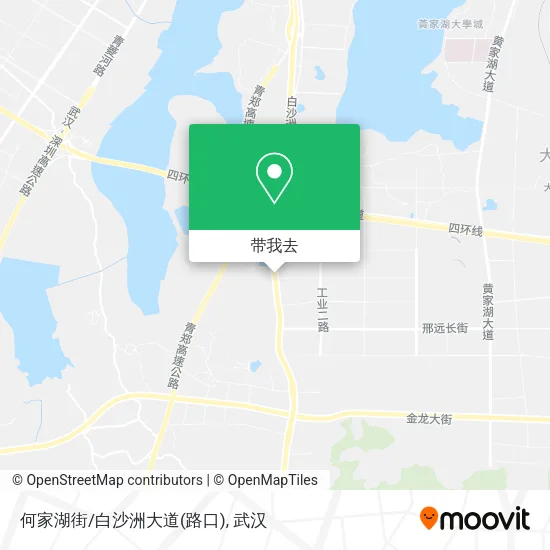 何家湖街/白沙洲大道(路口)地图