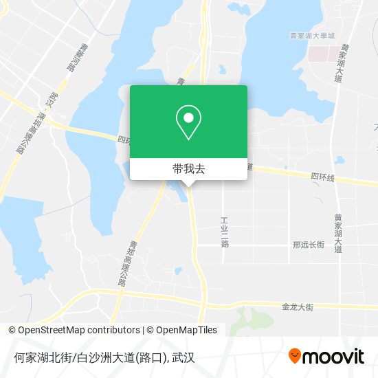 何家湖北街/白沙洲大道(路口)地图