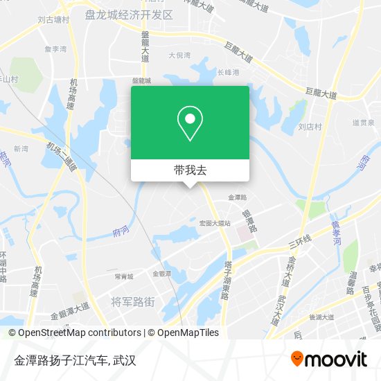 金潭路扬子江汽车地图