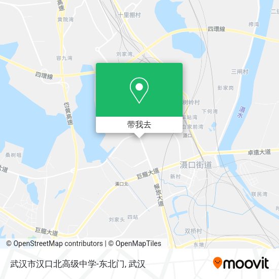 武汉市汉口北高级中学-东北门地图