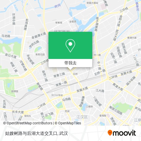 姑嫂树路与后湖大道交叉口地图