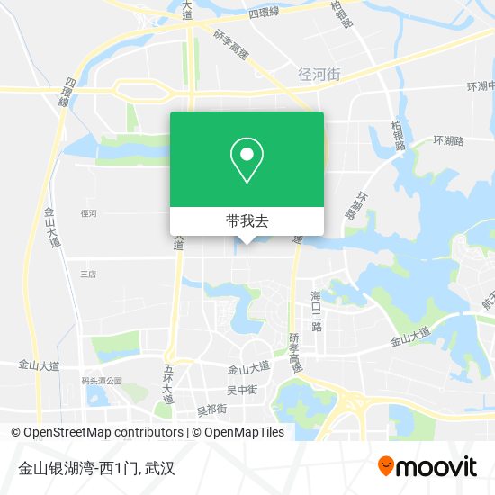 金山银湖湾-西1门地图
