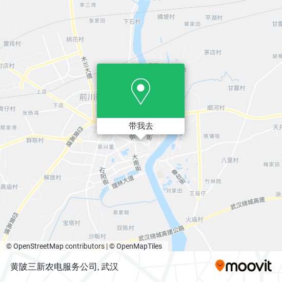 黄陂三新农电服务公司地图