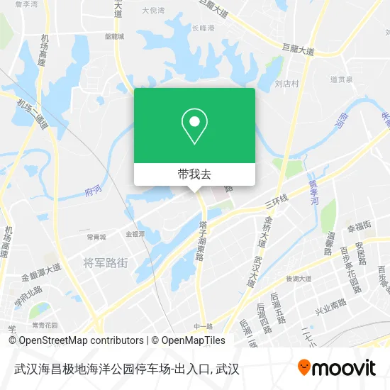 武汉海昌极地海洋公园停车场-出入口地图