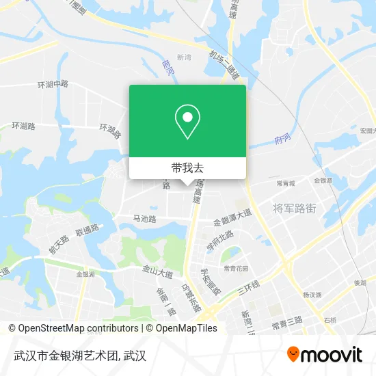 武汉市金银湖艺术团地图