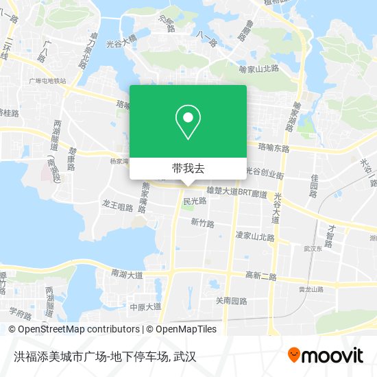 洪福添美城市广场-地下停车场地图