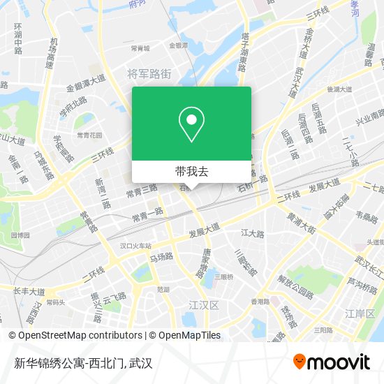 新华锦绣公寓-西北门地图
