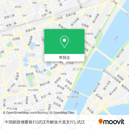中国邮政储蓄银行(武汉市解放大道支行)地图