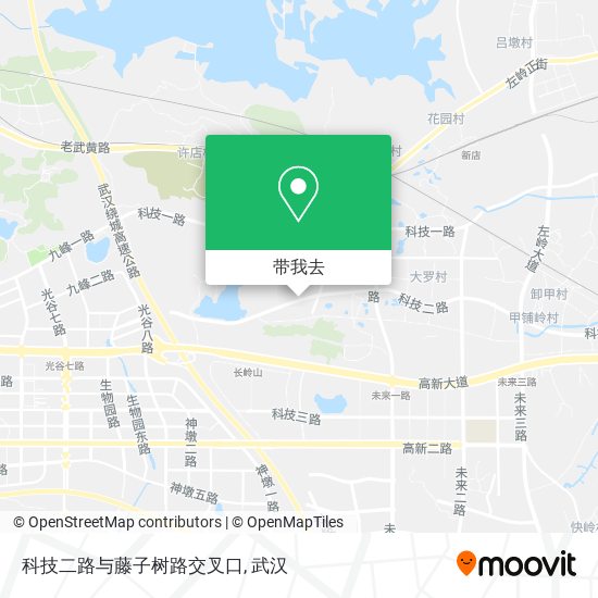 科技二路与藤子树路交叉口地图