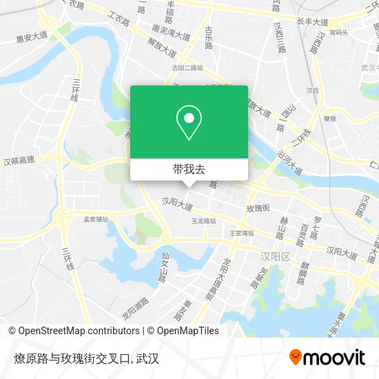 燎原路与玫瑰街交叉口地图