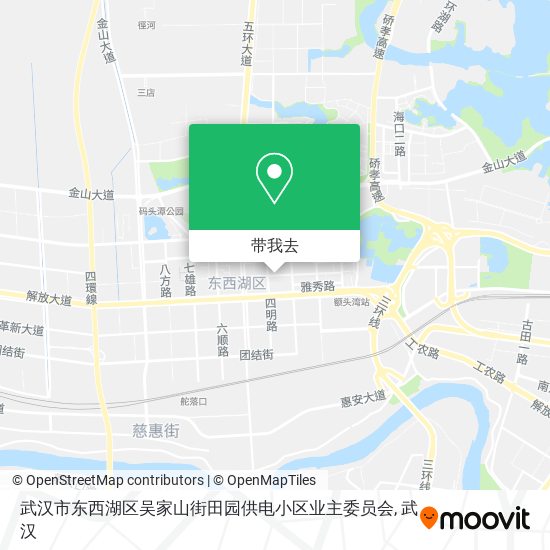 武汉市东西湖区吴家山街田园供电小区业主委员会地图