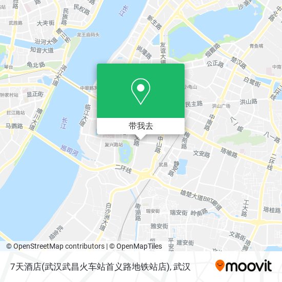 7天酒店(武汉武昌火车站首义路地铁站店)地图