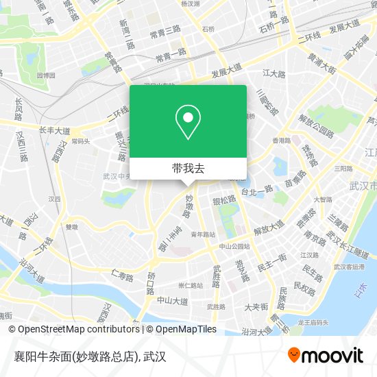 襄阳牛杂面(妙墩路总店)地图