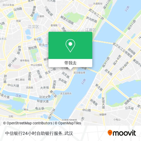 中信银行24小时自助银行服务地图