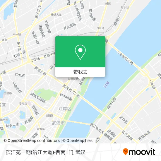滨江苑一期(沿江大道)-西南1门地图