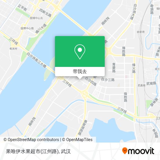 果唯伊水果超市(江州路)地图