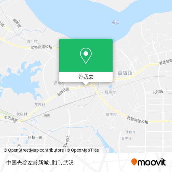 中国光谷左岭新城-北门地图