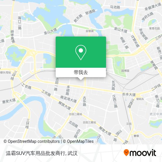 温霸SUV汽车用品批发商行地图