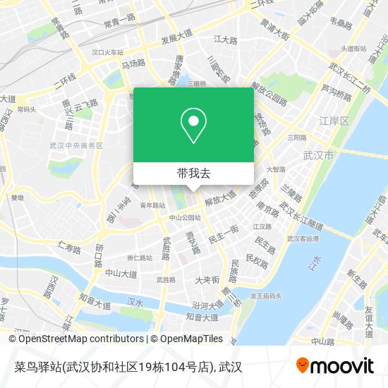 菜鸟驿站(武汉协和社区19栋104号店)地图