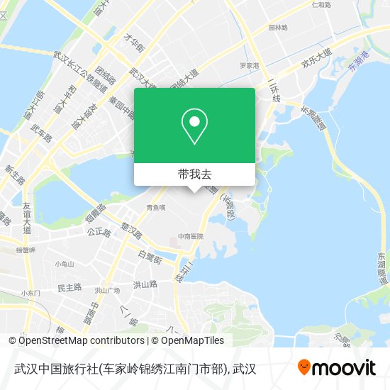 武汉中国旅行社(车家岭锦绣江南门市部)地图