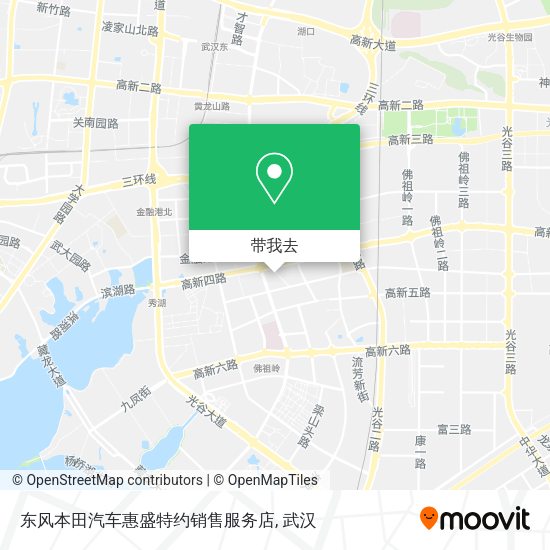 东风本田汽车惠盛特约销售服务店地图