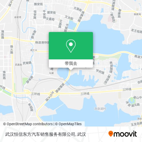 武汉恒信东方汽车销售服务有限公司地图