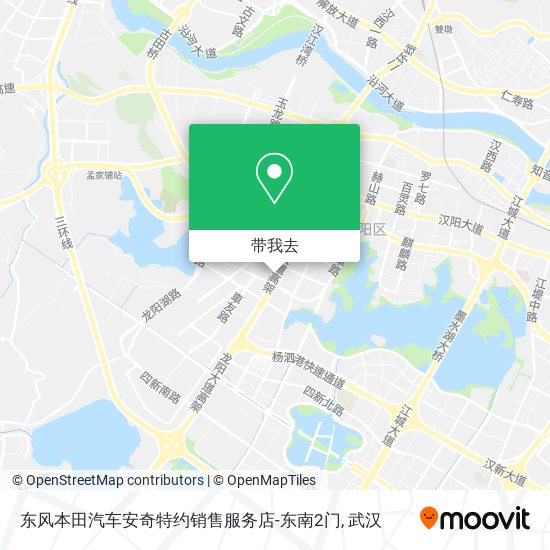 东风本田汽车安奇特约销售服务店-东南2门地图