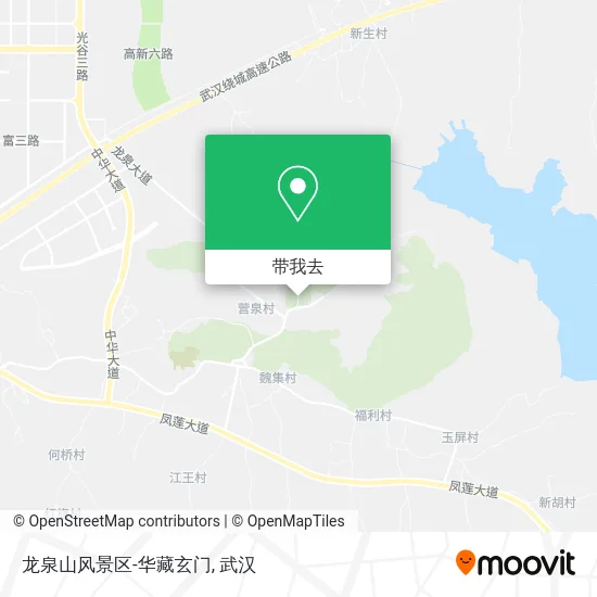 龙泉山风景区-华藏玄门地图