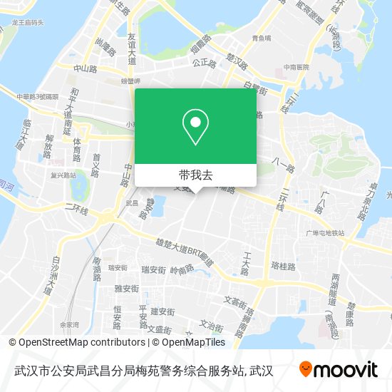 武汉市公安局武昌分局梅苑警务综合服务站地图
