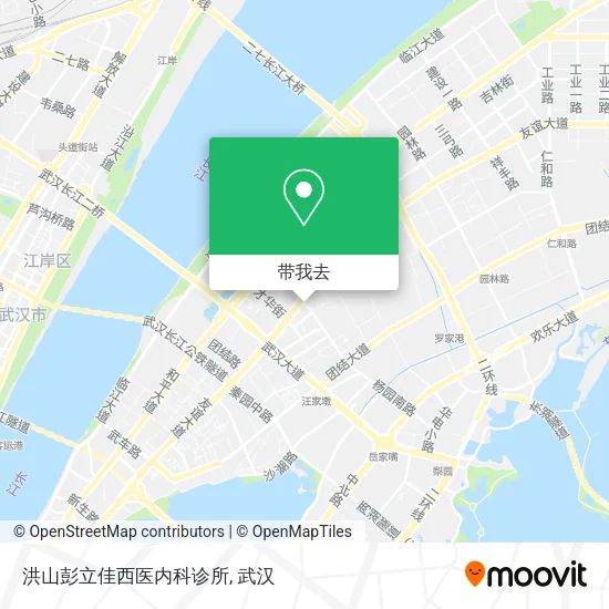 洪山彭立佳西医内科诊所地图