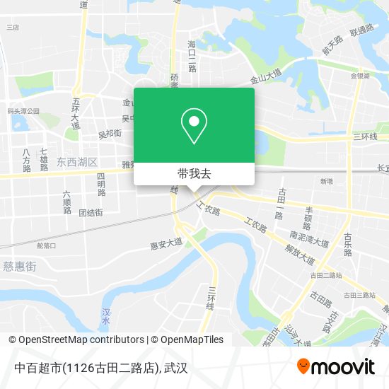 中百超市(1126古田二路店)地图